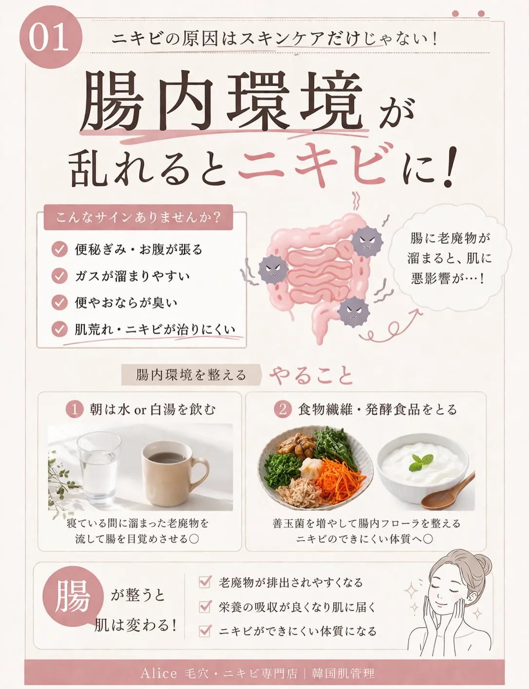 ニキビ、ちゃんとケアしてるのに治らない人へ👇